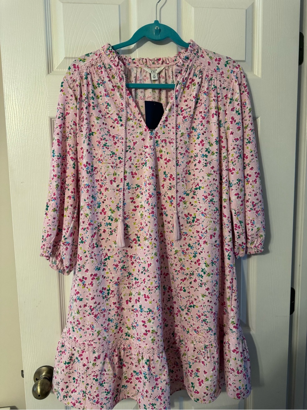 Crown & Ivy™ Plus Size 3/4 Sleeve Peasant Dress - NWT